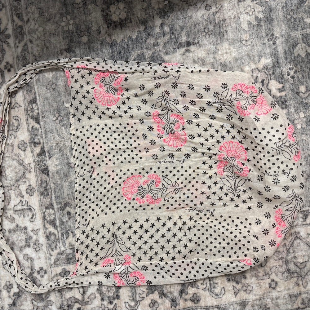 2 Large free people reusable cotton bags